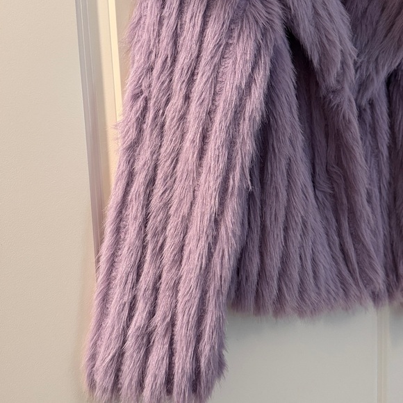 ShopEvelynne Lavender Faux Fur Jacket - Picture 4 of 8